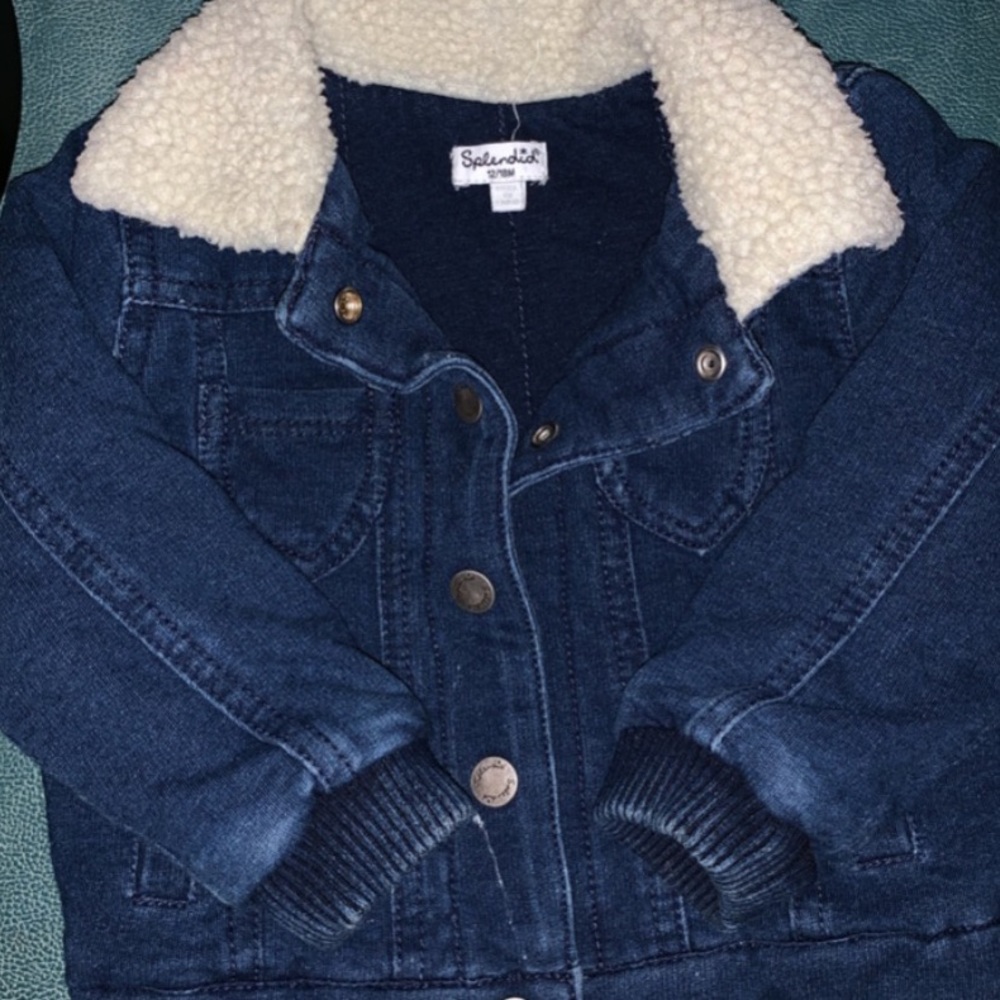 Splendid “jean” bomber jacket - so soft! 12/18